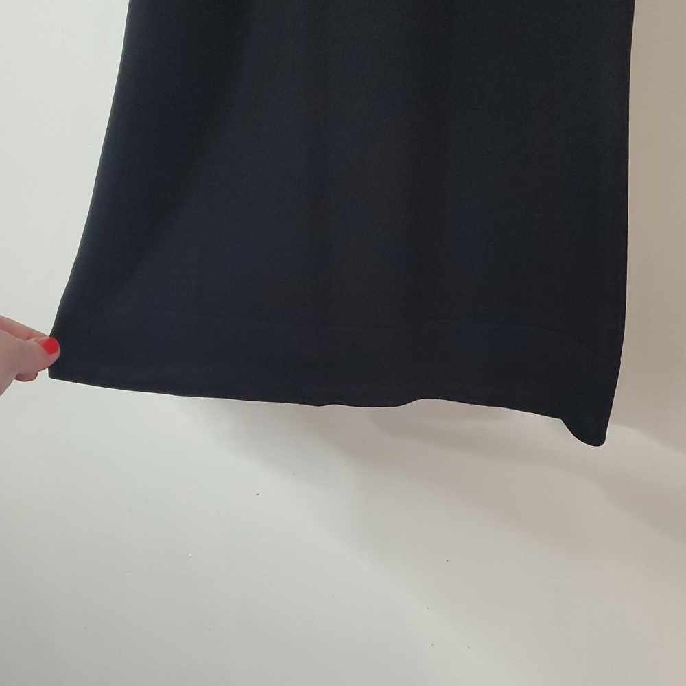 D. Exterior Black Wideleg Highwaisted Pull On Pants Size Extra Large Thin Knit - Picture 2 of 12